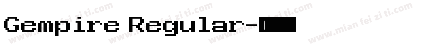 Gempire Regular字体转换